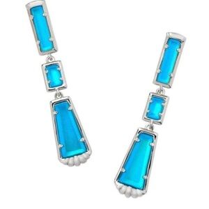 Kendra Scott - Kendra Scott Serena Linear
Earrings - Matte Fluore Blue
NWT